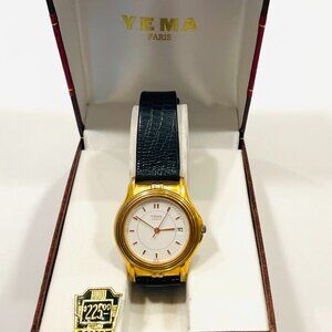 Yema Paris Wrist Watch Quartz in Original Leather Case